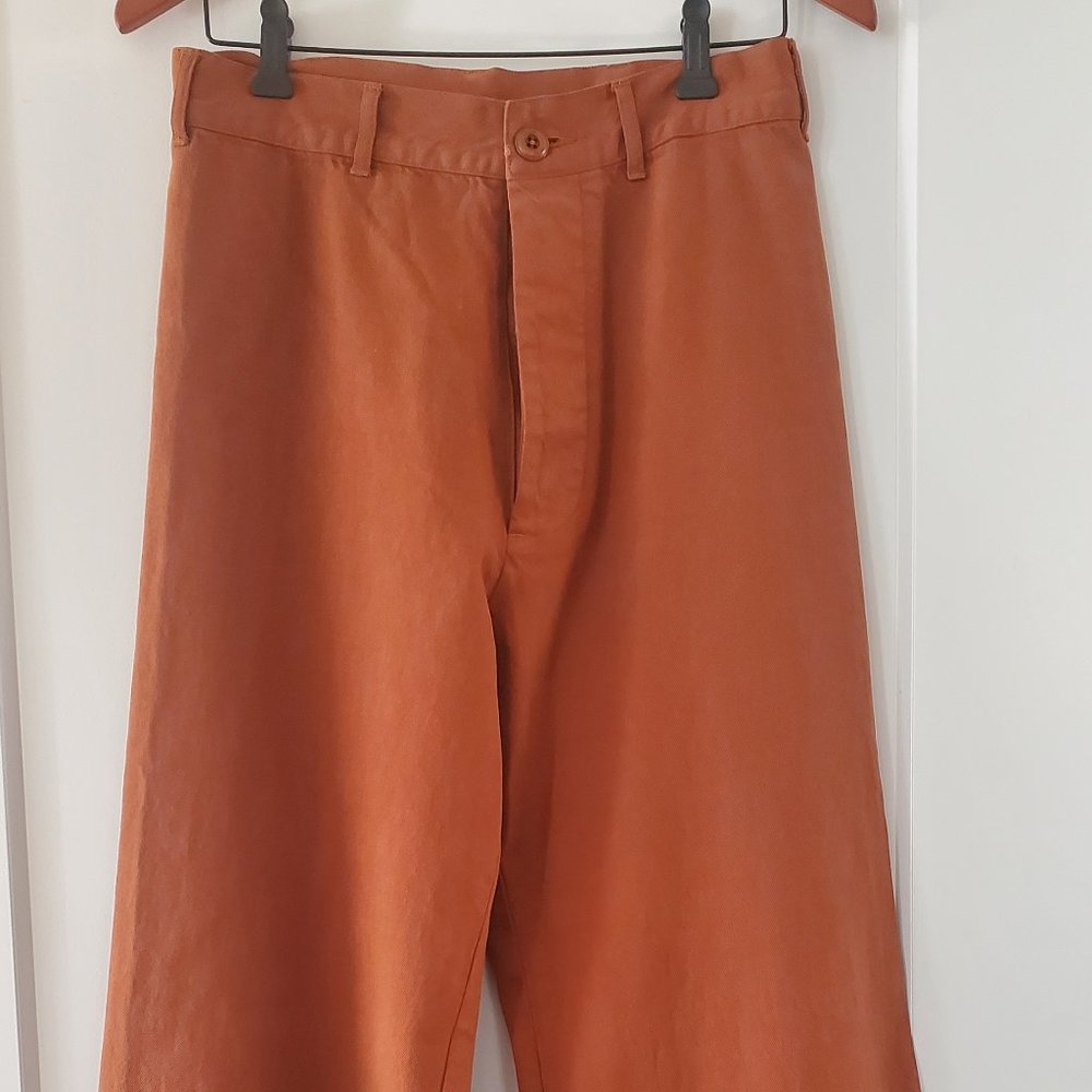 THE GREAT Seafair Trouser Size 29 (6-8) Carob New with tags